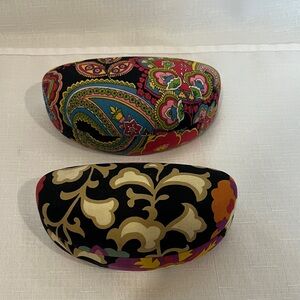 Vera Bradley Clamshell Hard Eyeglass Sunglasses Cases Suzani & Symphony in Hue